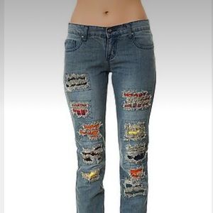 NWOT Tripp NYC Ripped & Confused Patchwork Jeans